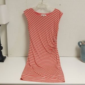 Coral Ann Taylor Loft striped dress